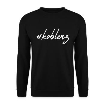 Koblenz - Unisex Sweatshirt - black - Front - Alina (178cm) & Michal (187cm)