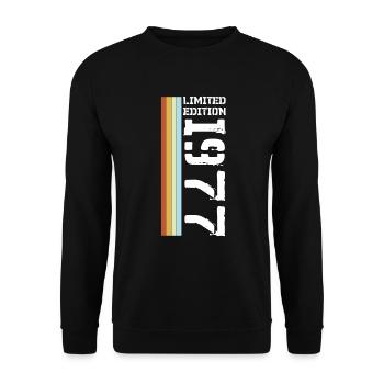 Limited Edition 1977 - Unisex Sweatshirt - black - Front - Alina (178cm) & Michal (187cm)