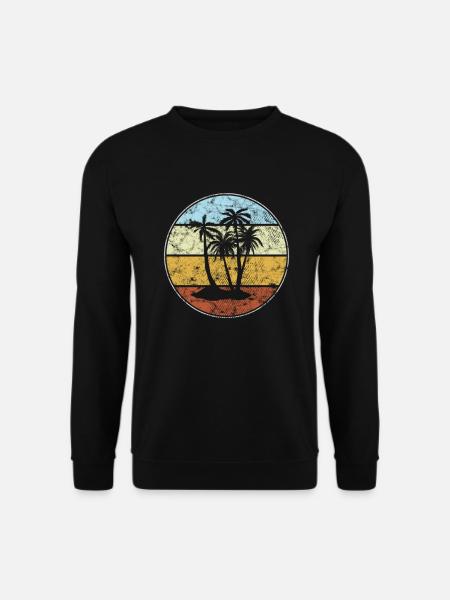 Palm Rétro - Sweat-shirt Unisexe - noir
