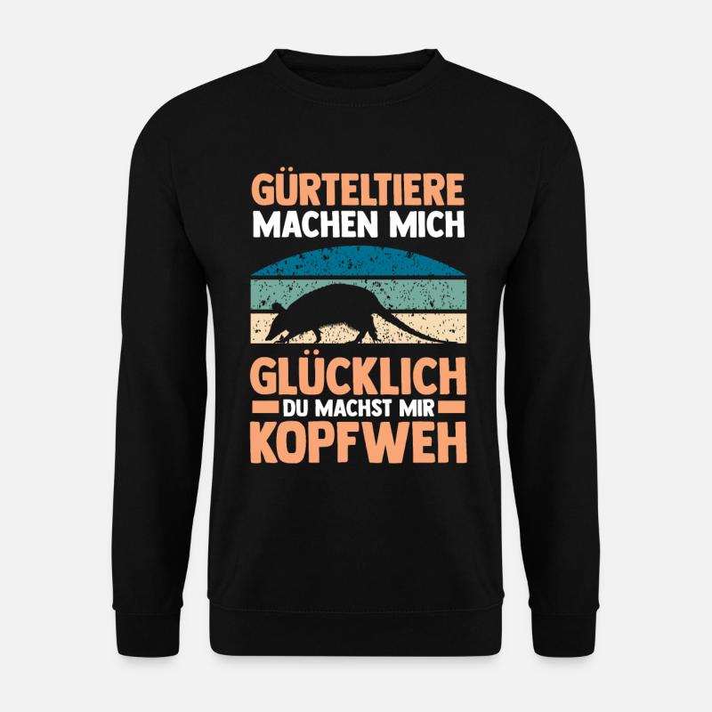 Gürteltier - Unisex Pullover - Schwarz