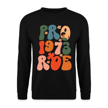 Féministe Pro 1973 Roe - Sweat-shirt Unisexe - noir - Devant - Alina (178cm) & Michal (187cm)