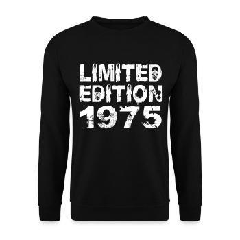 Édition Limitée 1975 Anniversaire 1975 Anniversaire - Sweat-shirt Unisexe - noir - Devant - Alina (178cm) & Michal (187cm)