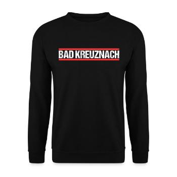 Bad Kreuznacherin Bad Kreuznacher Bad Kreuznach - Unisex Sweatshirt - black - Front - Alina (178cm) & Michal (187cm)