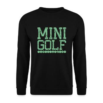 Miniature golf - Unisex Sweatshirt - black - Front - Alina (178cm) & Michal (187cm)