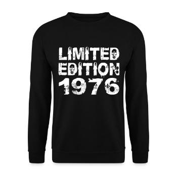 Édition Limitée 1976 Anniversaire 1976 Anniversaire - Sweat-shirt Unisexe - noir - Devant - Alina (178cm) & Michal (187cm)