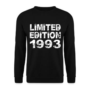 Limited Edition 1993 Birthday 1993 Birthday - Unisex Sweatshirt - black - Front - Alina (178cm) & Michal (187cm)