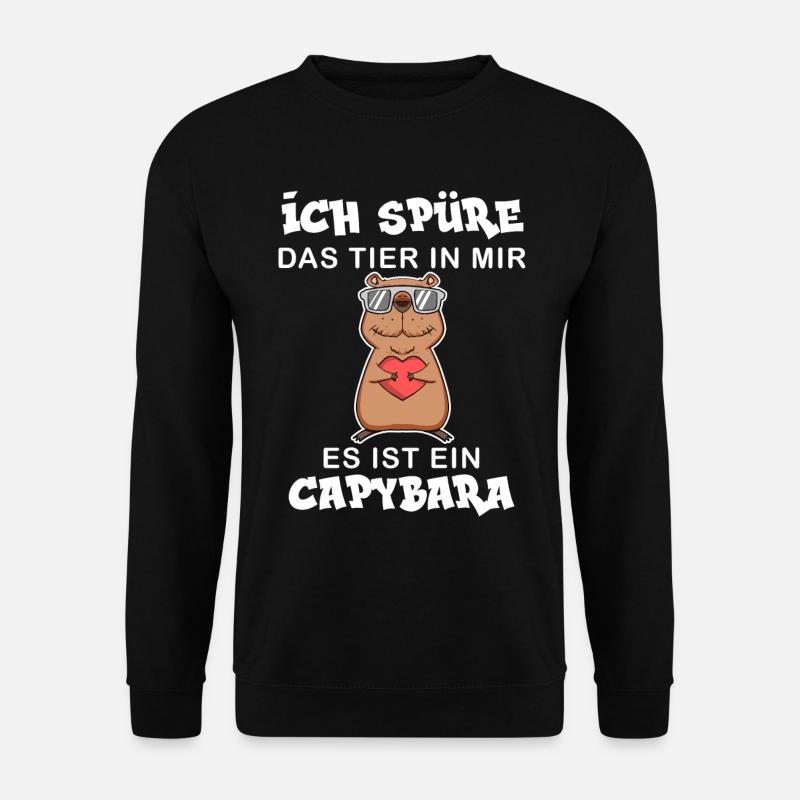 Capybara - Unisex Pullover - Schwarz