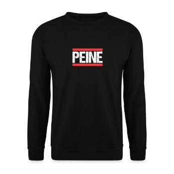 Peinerin Peiner Peine - Unisex Sweatshirt - black - Front - Alina (178cm) & Michal (187cm)