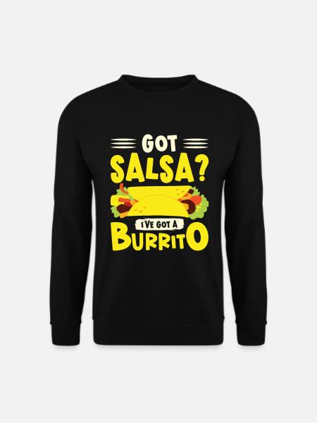 Burrito Amateurs de cuisine mexicaine - Sweat-shirt Unisexe - noir