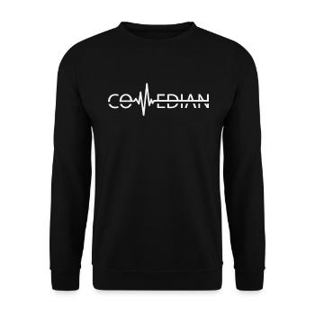 Comedian Stand Up Improv Comedy Bühnenkünstler - Unisex Pullover - Schwarz - Vorne - Alina (178cm) & Michal (187cm)