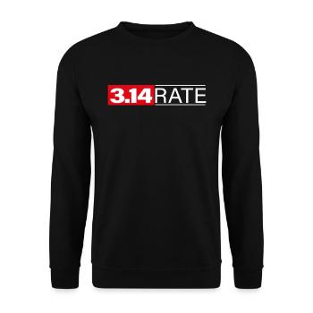 3.14Taux 134 Math Pi Jour Pi Rate Professeur de mathématiques - Sweat-shirt Unisexe - noir - Devant - Alina (178cm) & Michal (187cm)