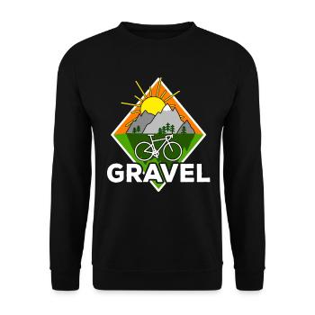 Vélo de gravier Cycliste de plein air Cycliste - Sweat-shirt Unisexe - noir - Devant - Alina (178cm) & Michal (187cm)