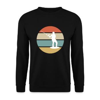 Wakeboarding Retro - Unisex Pullover - Schwarz - Vorne - Alina (178cm) & Michal (187cm)
