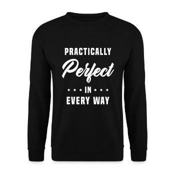 Pratiquement parfait à tous points de vue - Sweat-shirt Unisexe - noir - Devant - Alina (178cm) & Michal (187cm)