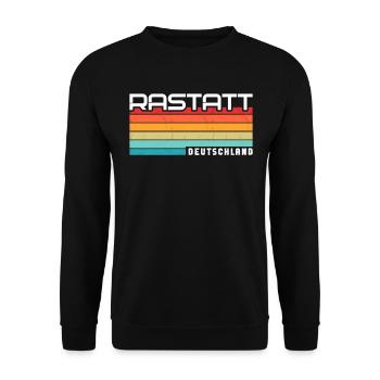 Rastatterin Rastatter Rastatt - Unisex Pullover - Schwarz - Vorne - Alina (178cm) & Michal (187cm)