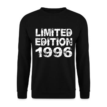 Limited Edition 1996 Birthday 1996 Birthday - Unisex Sweatshirt - black - Front - Alina (178cm) & Michal (187cm)