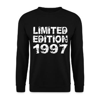 Limited Edition 1997 Birthday 1997 Birthday - Unisex Sweatshirt - black - Front - Alina (178cm) & Michal (187cm)