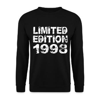 Édition Limitée 1998 Anniversaire 1998 Anniversaire - Sweat-shirt Unisexe - noir - Devant - Alina (178cm) & Michal (187cm)