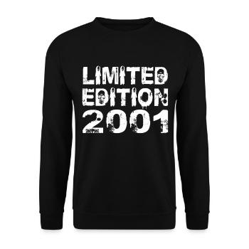 Limited Edition 2001 Geburtstag 2001 Geburtstag - Unisex Pullover - Schwarz - Vorne - Alina (178cm) & Michal (187cm)