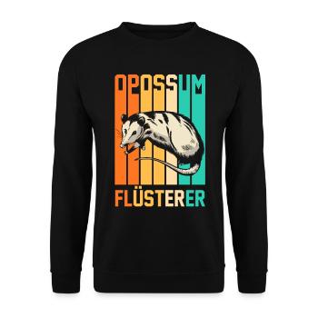 Opossum - Unisex Pullover - Schwarz - Vorne - Alina (178cm) & Michal (187cm)