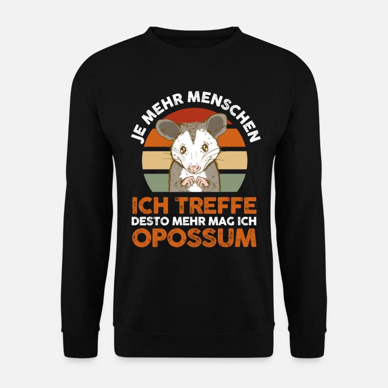 Opossum - Unisex Pullover - Schwarz