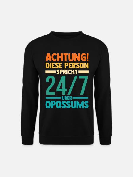 Opossum - Unisex Pullover - Schwarz