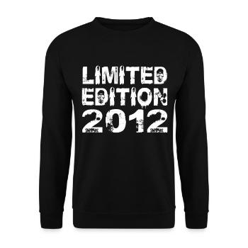 Limited Edition 2012 Birthday 2012 Birthday - Unisex Sweatshirt - black - Front - Alina (178cm) & Michal (187cm)