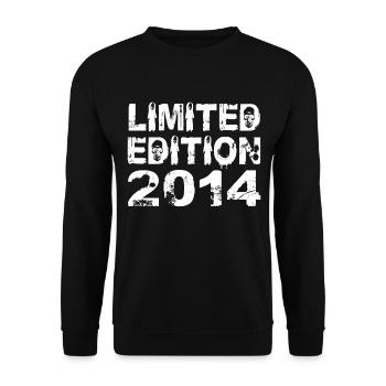 Limited Edition 2014 Birthday 2014 Birthday - Unisex Sweatshirt - black - Front - Alina (178cm) & Michal (187cm)