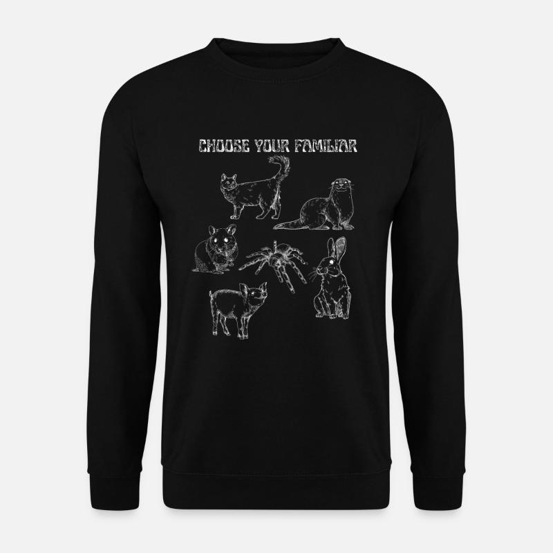 Choose your Familiar, Witch, Halloween - Unisex Pullover - Schwarz