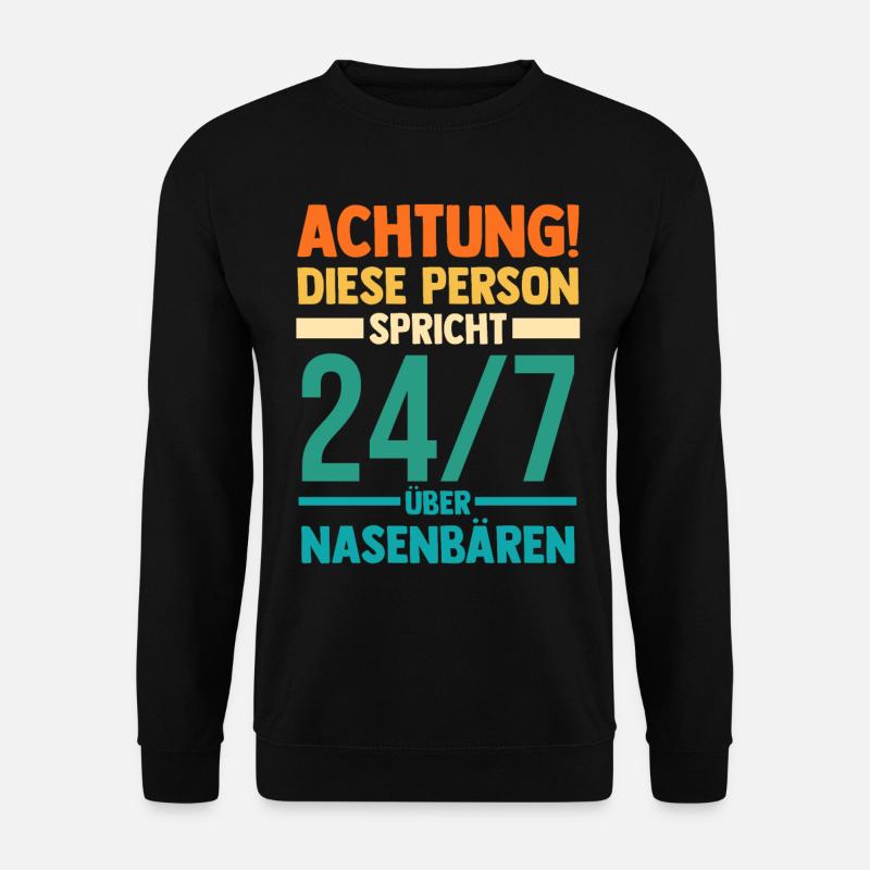 Nasenbär - Unisex Pullover - Schwarz
