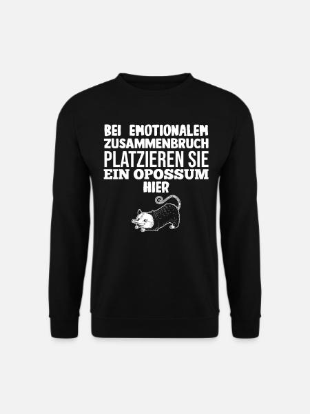 Opossum - Unisex Pullover - Schwarz