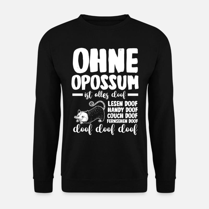 Opossum - Unisex Pullover - Schwarz