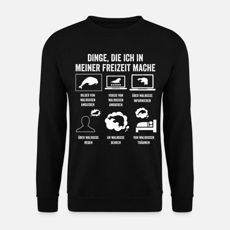 Walross - Unisex Pullover - Schwarz