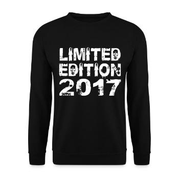 Limited Edition 2017 Birthday 2017 Birthday - Unisex Sweatshirt - black - Front - Alina (178cm) & Michal (187cm)