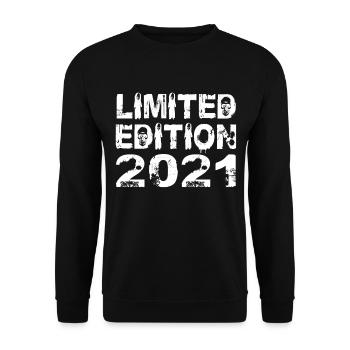 Limited Edition 2021 Geburtstag 2021 Geburtstag - Unisex Pullover - Schwarz - Vorne - Alina (178cm) & Michal (187cm)