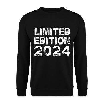 Limited Edition 2024 Geburtstag 2024 Geburtstag - Unisex Pullover - Schwarz - Vorne - Alina (178cm) & Michal (187cm)