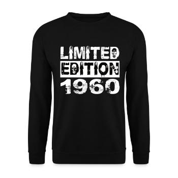 Limited Edition 1960 Birthday 1960 Birthday - Unisex Sweatshirt - black - Front - Alina (178cm) & Michal (187cm)