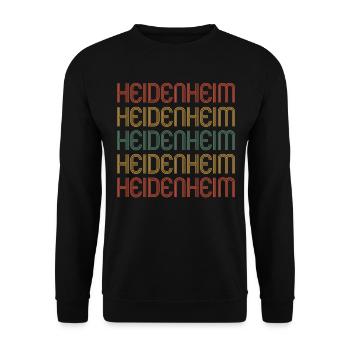 Heidenheimerin Heidenheimer Heidenheim - Unisex Pullover - Schwarz - Vorne - Alina (178cm) & Michal (187cm)