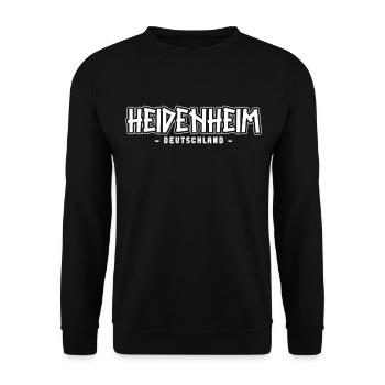 Heidenheimerin Heidenheimer Heidenheim - Unisex Pullover - Schwarz - Vorne - Alina (178cm) & Michal (187cm)