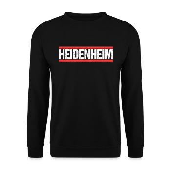Heidenheimerin Heidenheimer Heidenheim - Unisex Pullover - Schwarz - Vorne - Alina (178cm) & Michal (187cm)