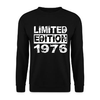 Édition Limitée 1976 Anniversaire 1976 Anniversaire - Sweat-shirt Unisexe - noir - Devant - Alina (178cm) & Michal (187cm)