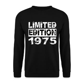 Édition Limitée 1975 Anniversaire 1975 Anniversaire - Sweat-shirt Unisexe - noir - Devant - Alina (178cm) & Michal (187cm)