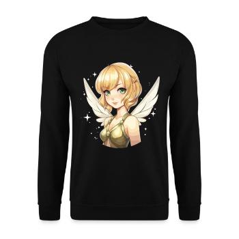Sweet Fairy: Radiant fairy shine for the fairy garden - Unisex Sweatshirt - black - Front - Alina (178cm) & Michal (187cm)