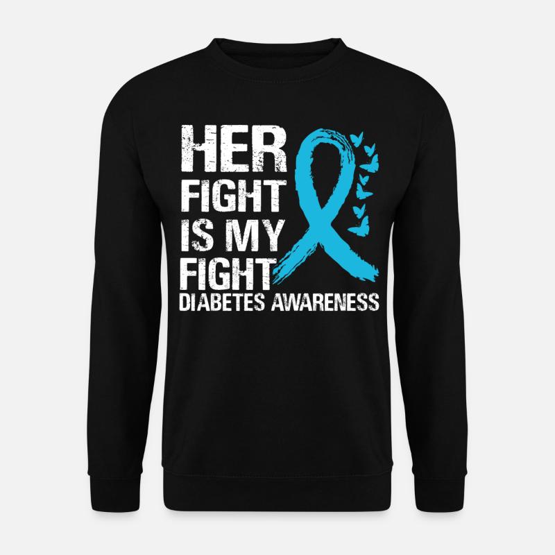 Kampf gegen Diabetes - Unisex Pullover - Schwarz