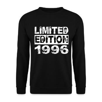 Limited Edition 1996 Birthday 1996 Birthday - Unisex Sweatshirt - black - Front - Alina (178cm) & Michal (187cm)