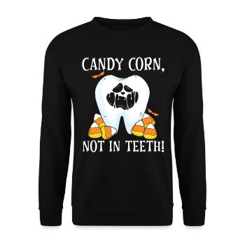Maïs sucré, pas dans les dents! - Sweat-shirt Unisexe - noir - Devant - Alina (178cm) & Michal (187cm)