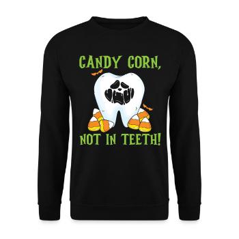 Maïs sucré, pas dans les dents! - Sweat-shirt Unisexe - noir - Devant - Alina (178cm) & Michal (187cm)