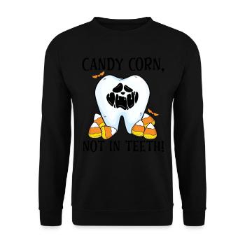 Maïs sucré, pas dans les dents! - Sweat-shirt Unisexe - noir - Devant - Alina (178cm) & Michal (187cm)