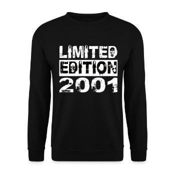 Limited Edition 2001 Geburtstag 2001 Geburtstag - Unisex Pullover - Schwarz - Vorne - Alina (178cm) & Michal (187cm)