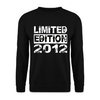 Limited Edition 2012 Birthday 2012 Birthday - Unisex Sweatshirt - black - Front - Alina (178cm) & Michal (187cm)
